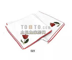 Square Towel 3d model