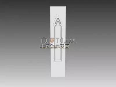 Silver Tent House 3d model