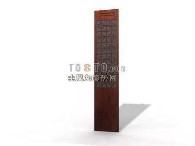 Plaster Frame Line Pattern 3d model