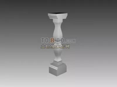 Greek Column, Ancient Acrhitecture 3d model