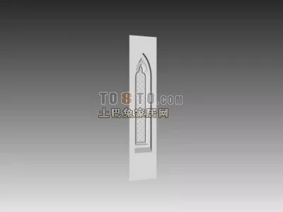 Classic Wall Molding Component 3d model