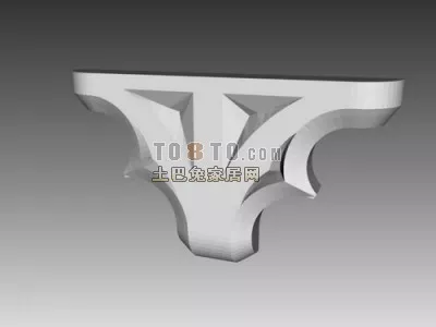 Construction Column Base Stone Finished 3d model