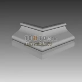 European Component Column Under Cover 3d model