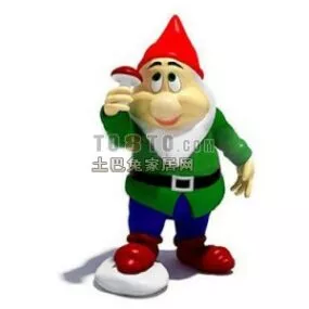 Dwarf Character Toy 3d model