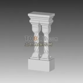 European Column Roman Style 3d model