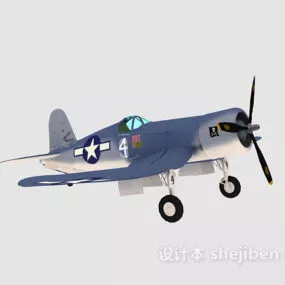 Vintage Ww2 Aircraft 3d model