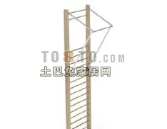 Sports Fitness Bar Equipment 3d model