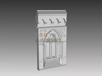 European Classic Wall Construction Component 3d model European Classic Wall Construction Component 3d model