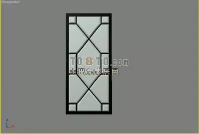 Door Window For Bathroom 3d model Door Window For Bathroom 3d model