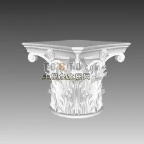 Column Head European Architecture 3d model