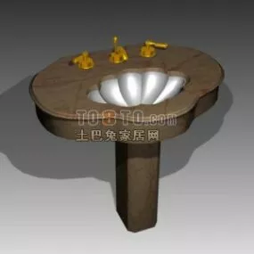 Stone Washbasin Sanitary 3d model