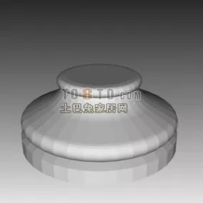 European Base Column Component 3d model
