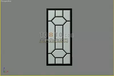 Door Window Asian Style 3d model Door Window Asian Style 3d model