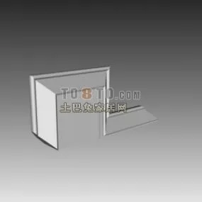Corner Ceiling Molding 3d model