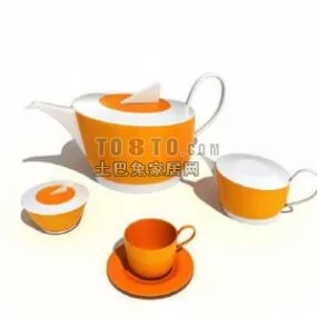 Kitchenware Pot And Cup Tableware 3d model