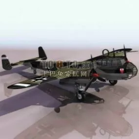 Vintage Ww2 Aircraft Fighter Plane 3d model
