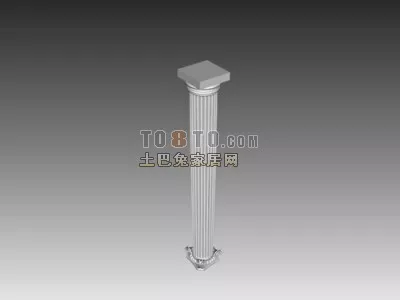 European Rome Column 3d model European Rome Column 3d model