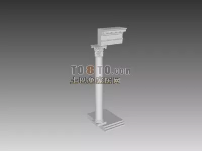 Column Wall Component 3d model Column Wall Component 3d model