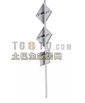 Traffic Signs Road Sign 3d model