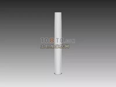European Column Component Twist Body 3d model