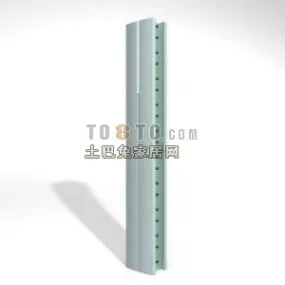Chrome Pillar 3d model