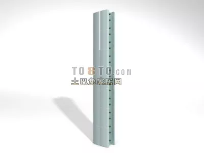 European Entrance Column Wall 3d model