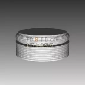 European Column Base Round Shape 3d model