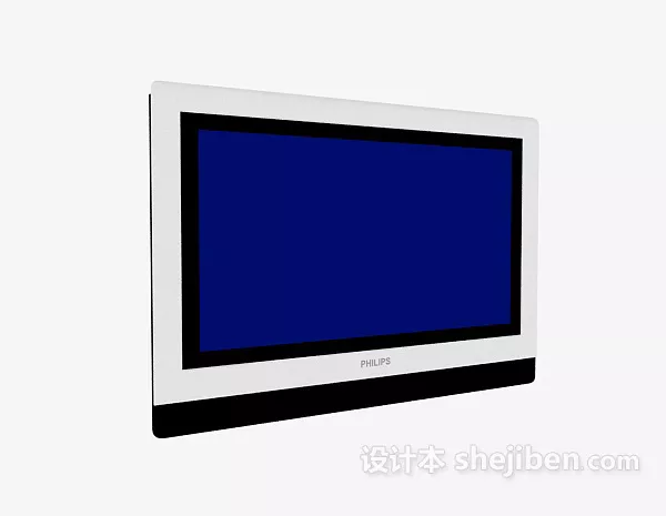 Flat Television With Dvd Player 3d model Flat Television With Dvd Player 3d model