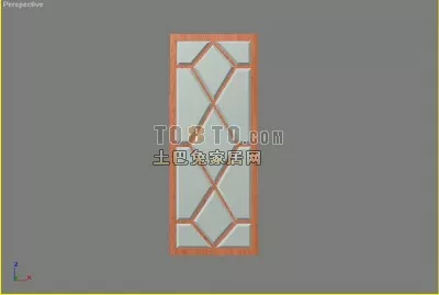 Cloud Pattern Carved Frame 3d model