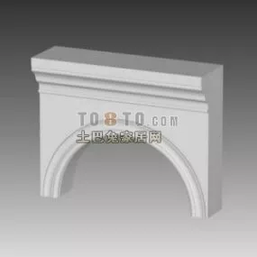 European Arc Wall 3d model