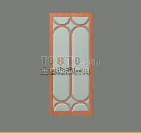 Door Window Wood Frame 3d model