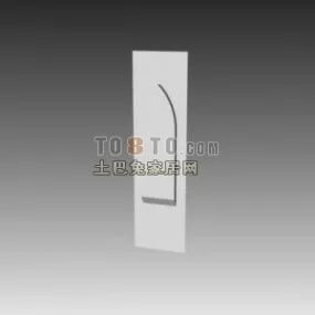 European Carved Wall Decorative Wall 3d model