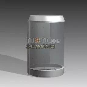 Corner Glass Shower 3d model