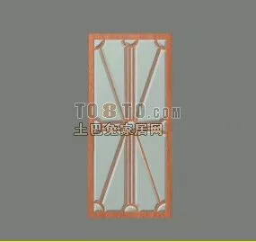 Door Window Line Frame 3d model