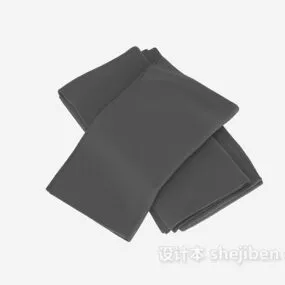 Grey Towel Set 3d model