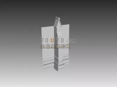 Single Construction Column 3d model