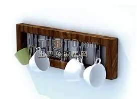 Side Shelf Modern Style 3d model