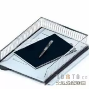 Office Supplies File Tray 3d model