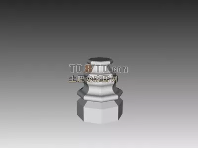 European Classic Column Base 3d model European Classic Column Base 3d model