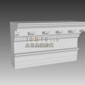 European Classic Molding Wall Decoration 3d model