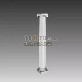 Classic European Column Rome Architecture 3d model