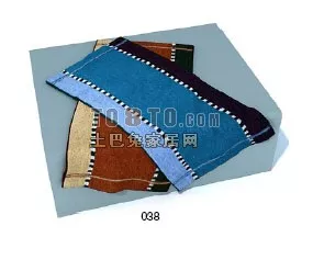 Colorful Towel Set 3d model