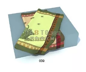 Two Towel With Texture 3d model