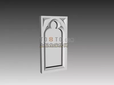 Aluminum Window Frame 3d model