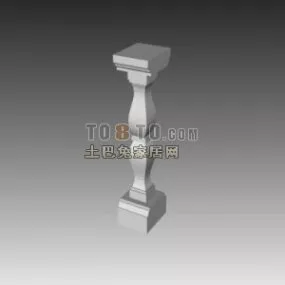 Construction Column Column Handrail 3d model