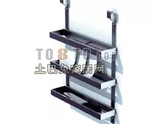Kitchen Shelf Wall Mounted 3d model