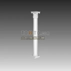European Stone Column 3d model