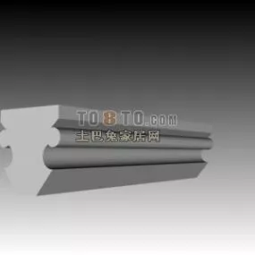 European Wall Molding 3d model