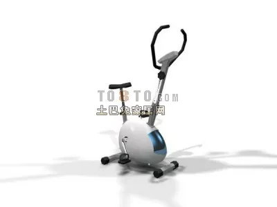 Fitness Exercise Bike With Lcd 3d model