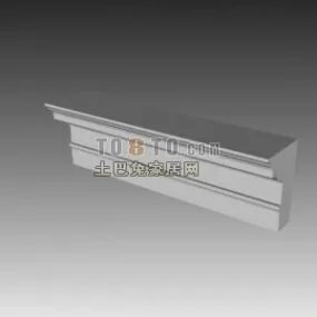 European Molding Decoration Part Of Construction 3d model
